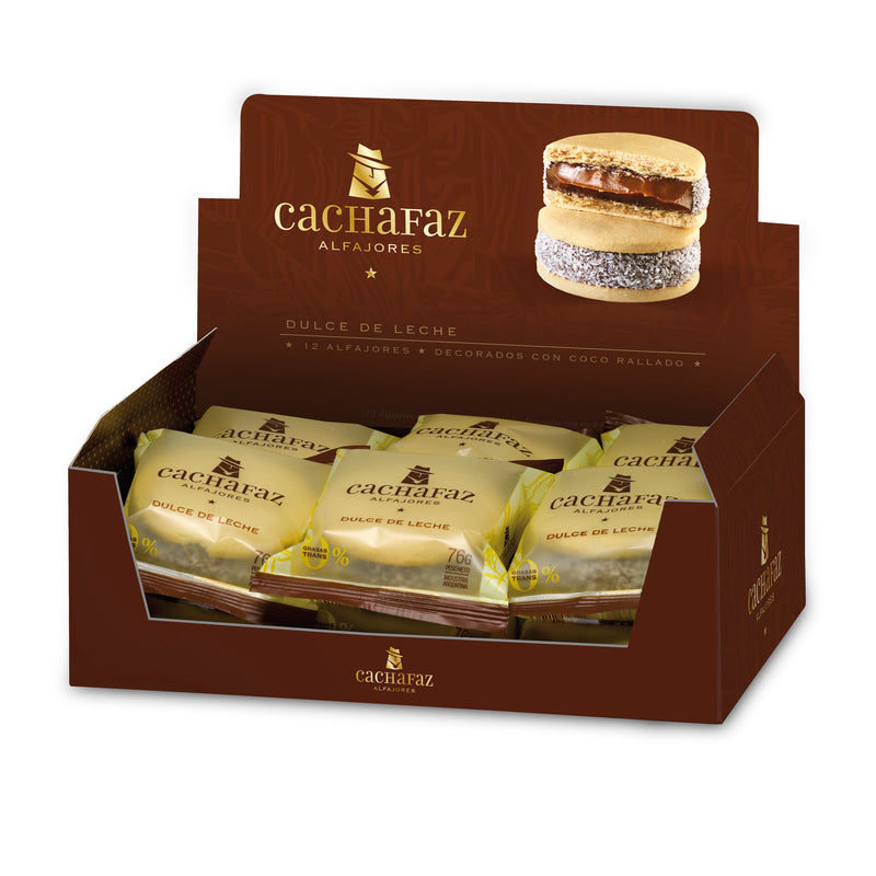 Alfajor de Maicena relleno con Dulce de Leche  – Estuche 12 U.