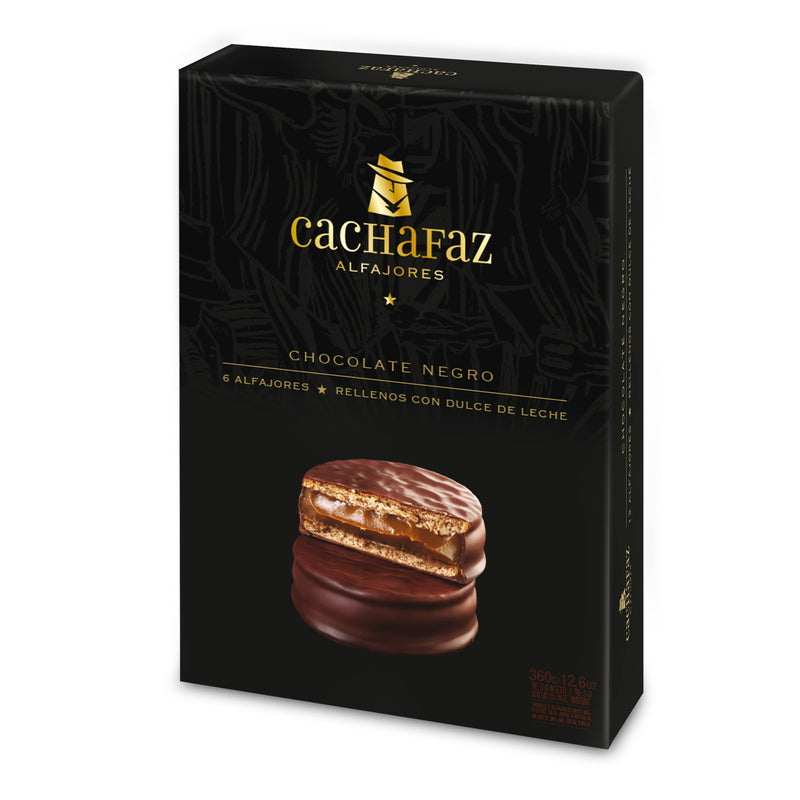 Alfajor Chocolate Negro Flow Pack – Estuche 6 U.